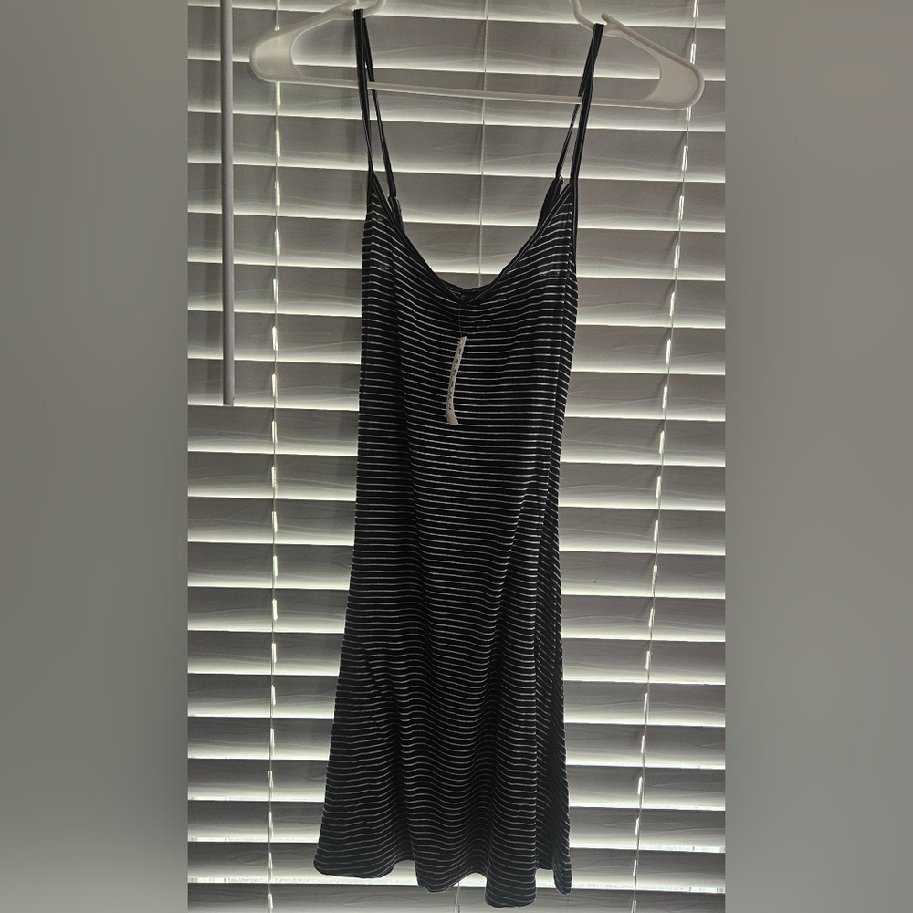 Brandy Melville Black and White Striped Dress